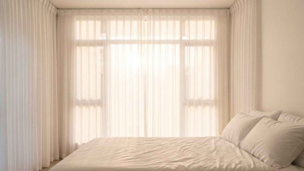20 Airy Light Bedroom Curtains That Make Space Feel Bigger