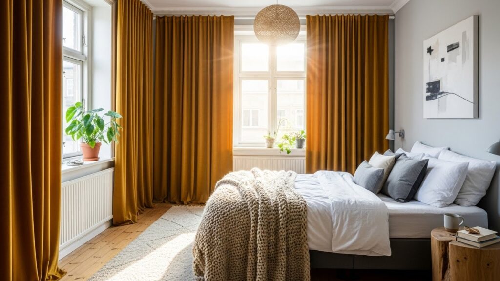 20 Bold Mustard Yellow Bedroom Curtains That Shine With Confidence