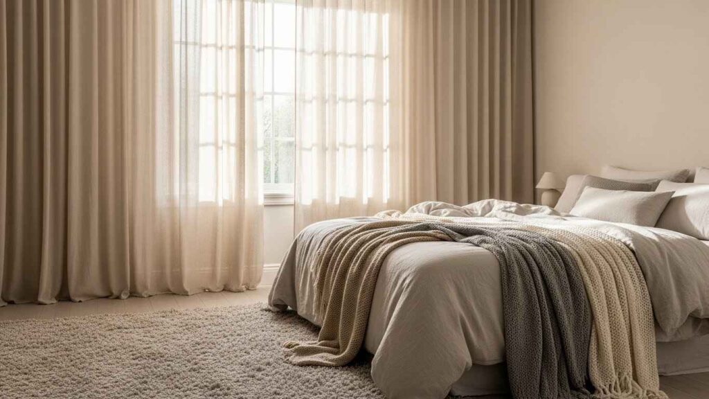 20 Cozy Bedroom Ideas with Drapes That Frame & Soften the Room