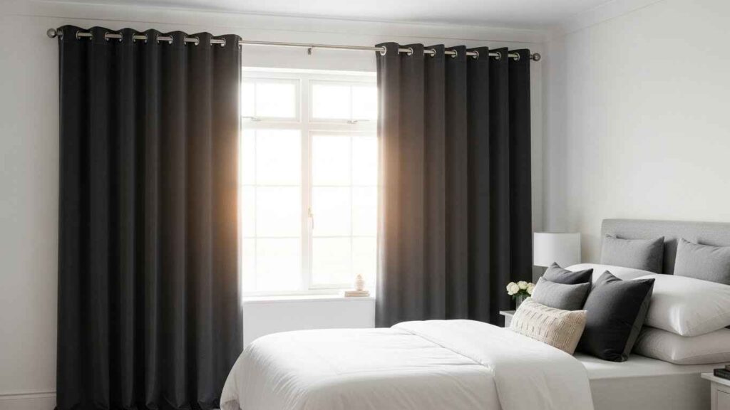 20 Elegant Blackout Velvet Eyelet Bedroom Curtains That Combine Form & Function