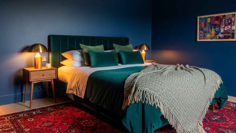 20 Glam Cozy Master Bedroom Jewel-Tone Ideas That Feel Luxurious & Warm