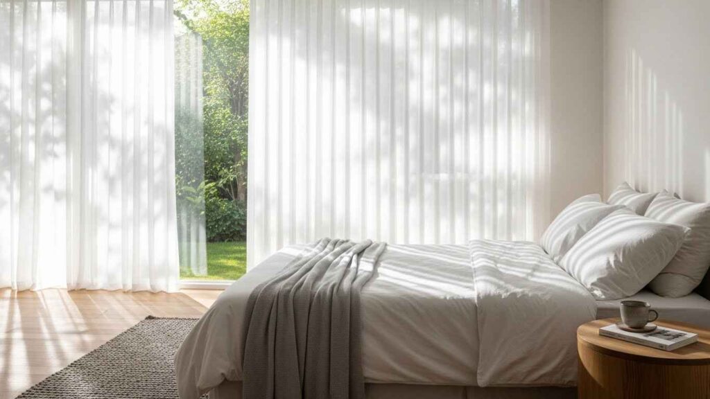 20 Light Sheer-Voile Bedroom Curtains That Diffuse Soft Glow