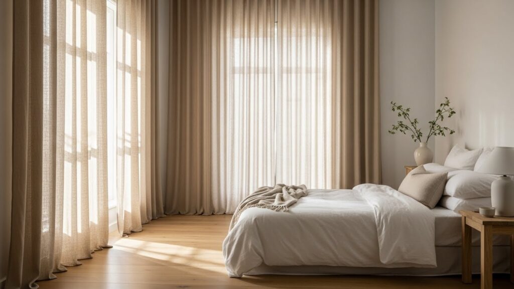20 Natural Linen-Blend Bedroom Curtains That Feel Fresh