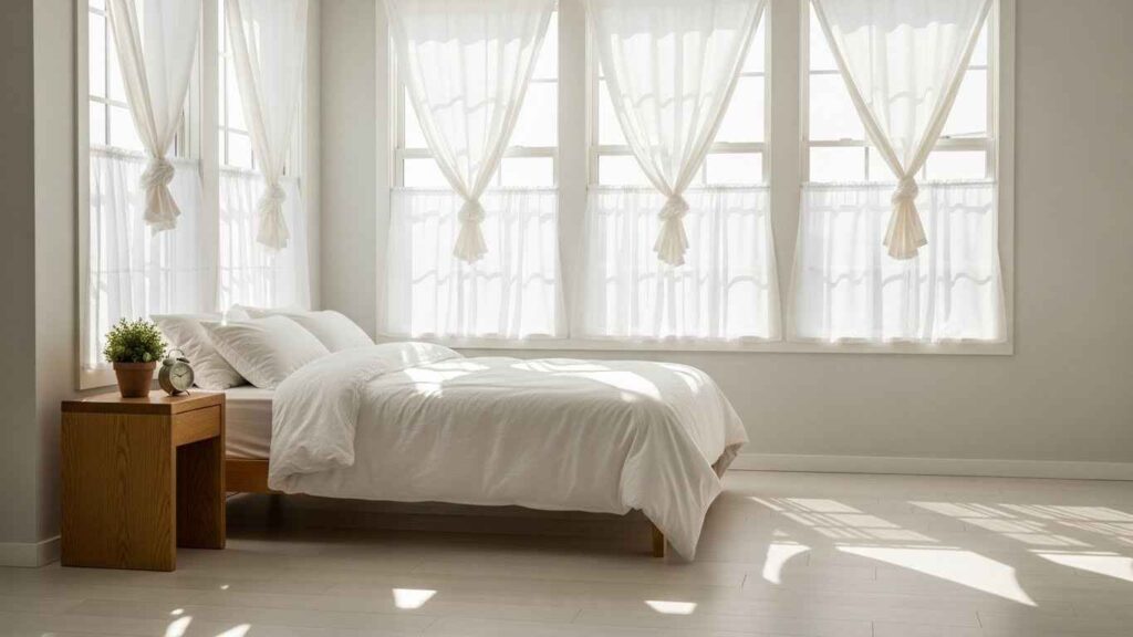 20 Stylish Tier Bedroom Curtains That Offer Layered Light Control