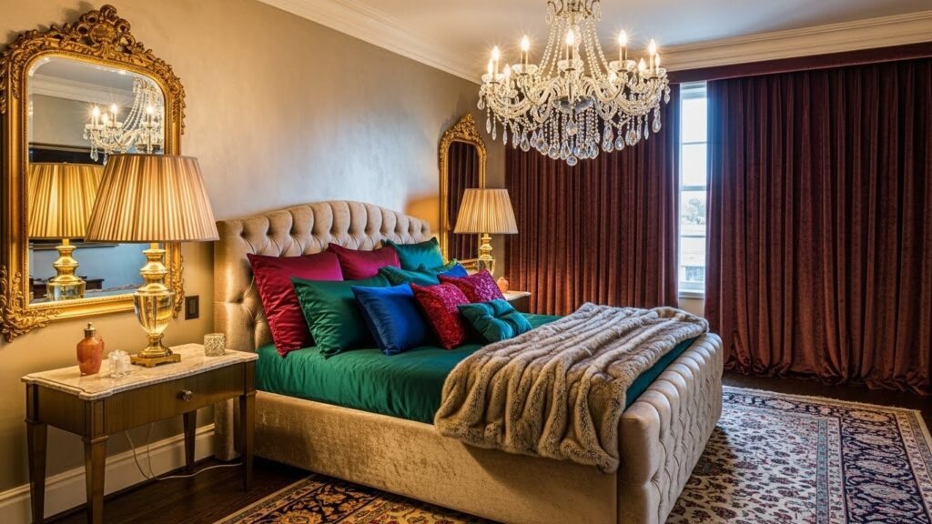 20 Vintage-Glam Bedroom Decor Ideas That Shine With Character