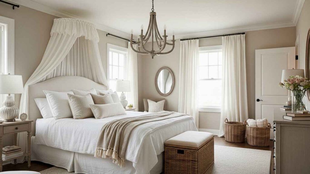 21 Charming Cozy Master Bedroom Cottage-Chic Décor Ideas That Feel Like Home