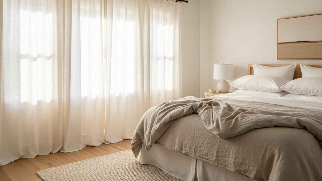 21 Classic Rod-Pocket Bedroom Curtains That Deliver Timeless Style