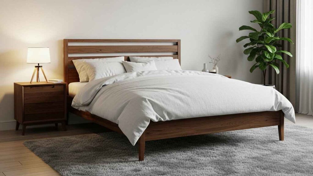 21 Cozy Bedroom Ideas with Dark Wood Furniture That Ground The Room