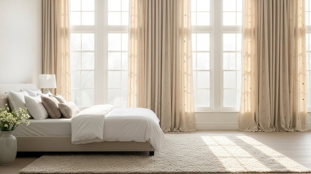 21 Elegant Tufted Bedroom Curtains That Add Tailored Texture