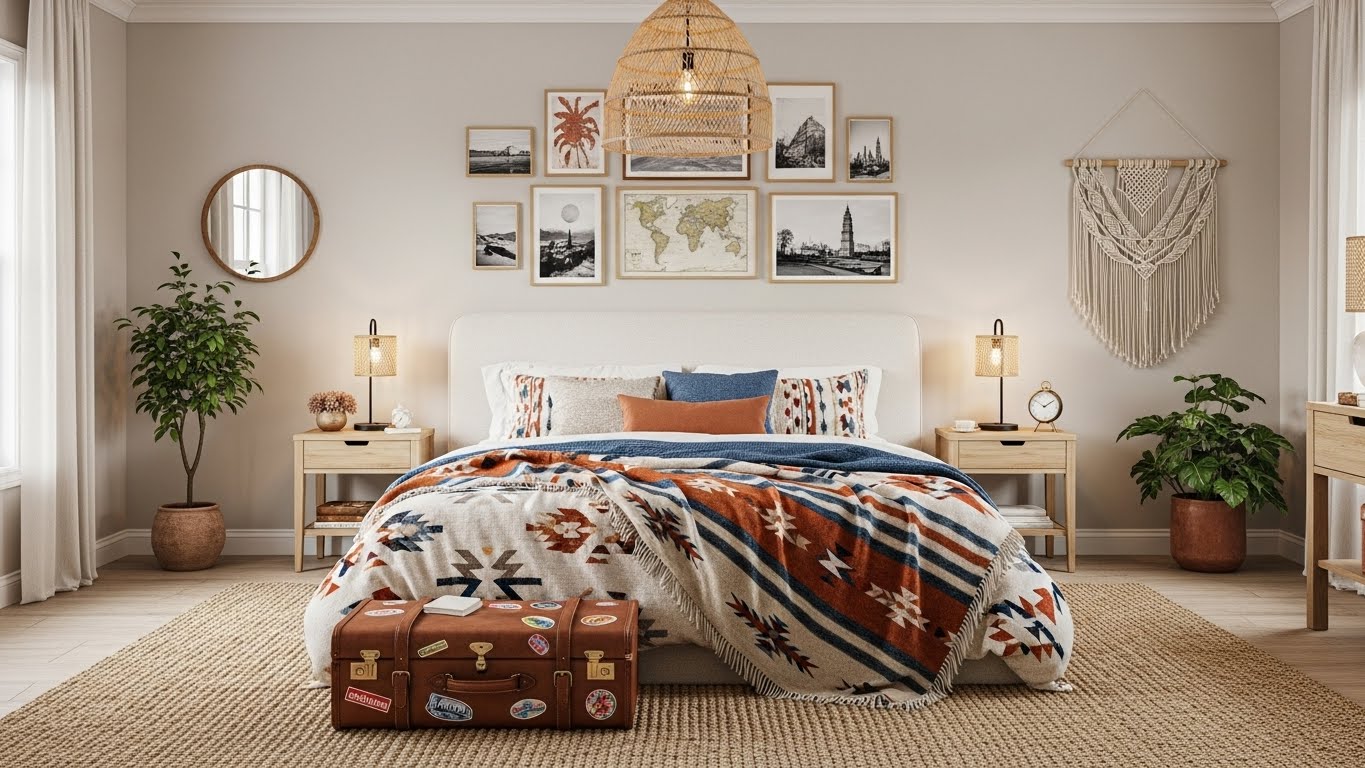 21 Globetrotting Cozy Master Bedroom Travel-Inspired Décor Ideas That Tell a Story
