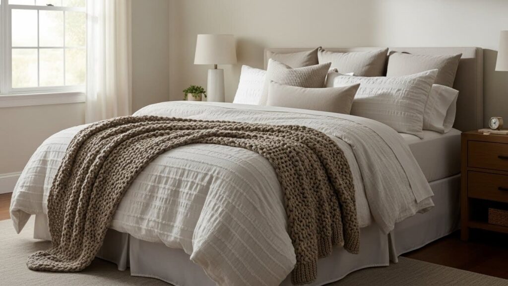 21 Inviting Cozy Master Bedroom Layered Bedding Ideas That Encourage Nesting