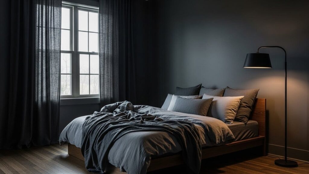 21 Moody Guest Bedroom Ideas with Dark Colours That Add Depth