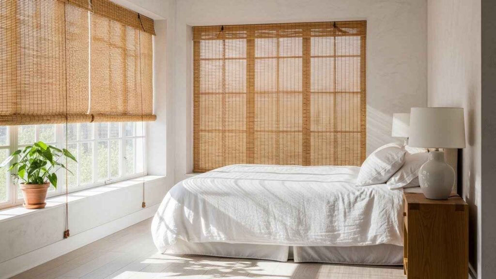 21 Natural Bamboo Bedroom Curtains That Bring Calm & Texture