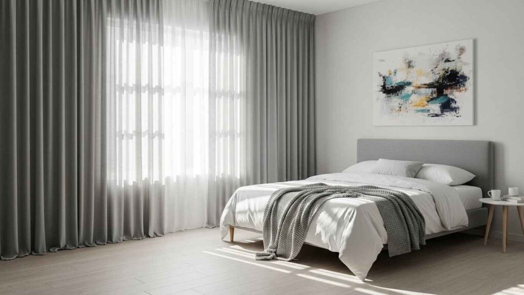 21 Sleek Modern Bedroom Curtains That Fit Contemporary Style