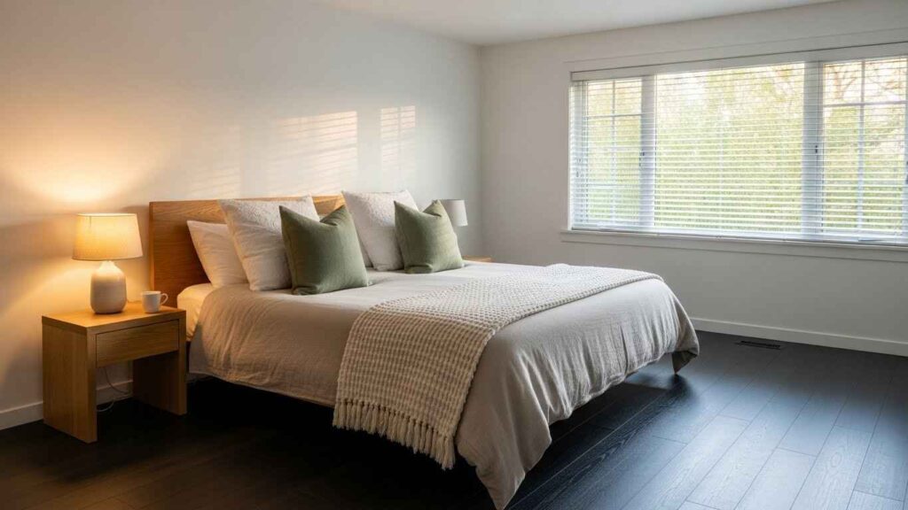 22 Balanced Cozy Master Bedroom Dark Floors & Light Walls Ideas That Expand Comfort