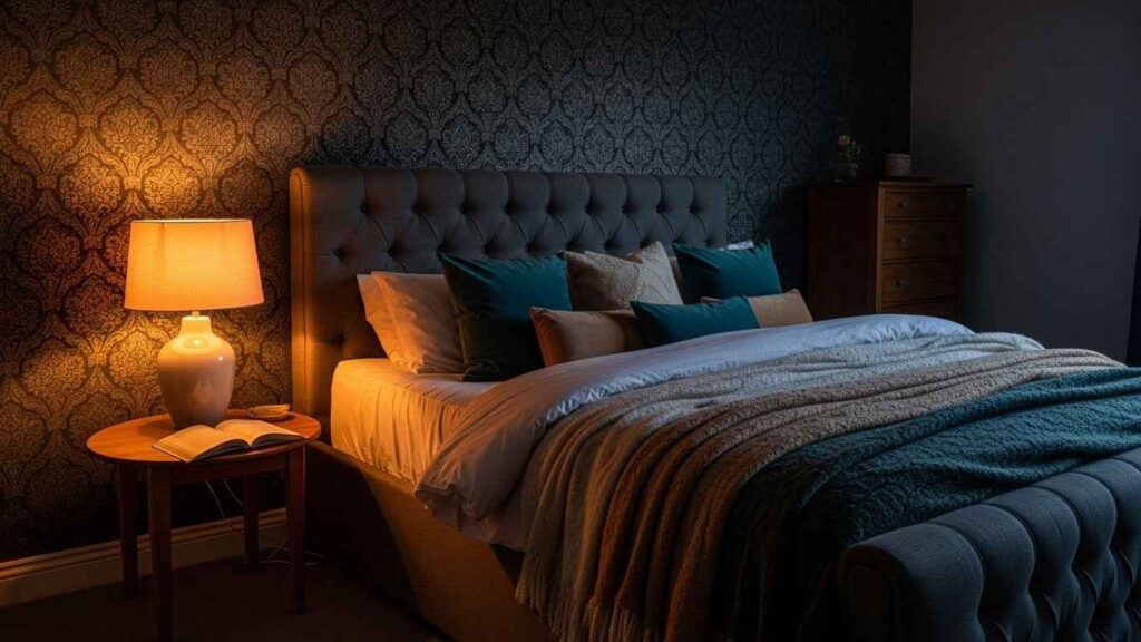 22 Bold Cozy Master Bedroom Dark Wallpaper Ideas That Add Drama Without Chill