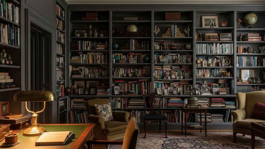 22 Dark Bookshelf Setup Ideas That Add Style