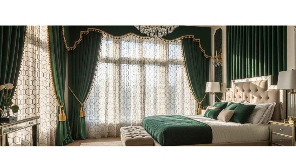 22 Glam Art-Deco Bedroom Curtains That Make a Statement