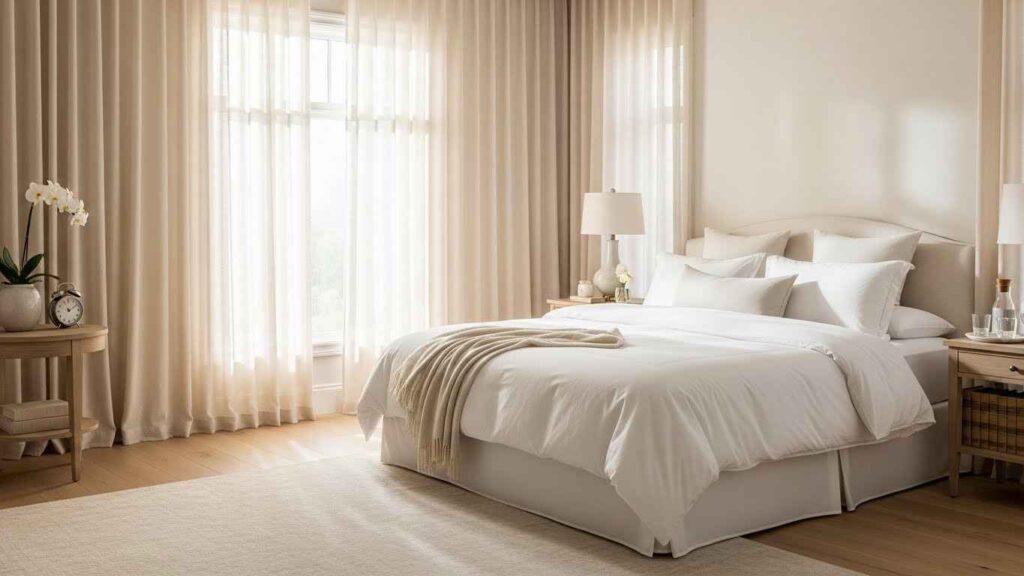 22 Luxe Hotel-Style Bedroom Curtains That Make Every Night Feel Like a Staycation