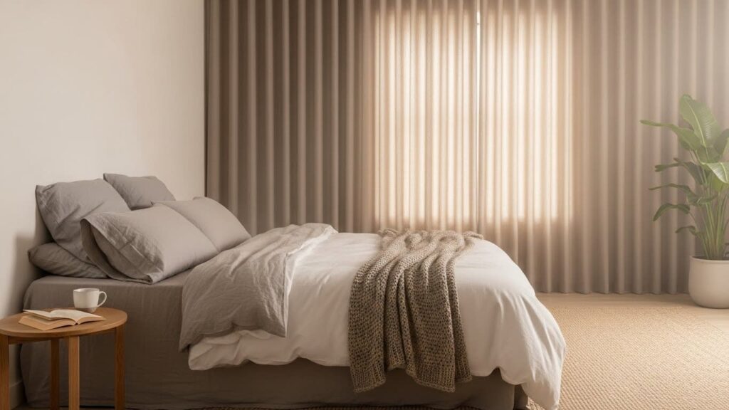 22 Warm Taupe Bedroom Curtains That Blend With Any Décor & Add Warmth