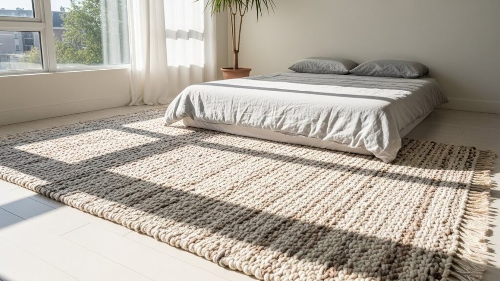 22 Woven-Rug Bedroom Decor Ideas That Bring Texture