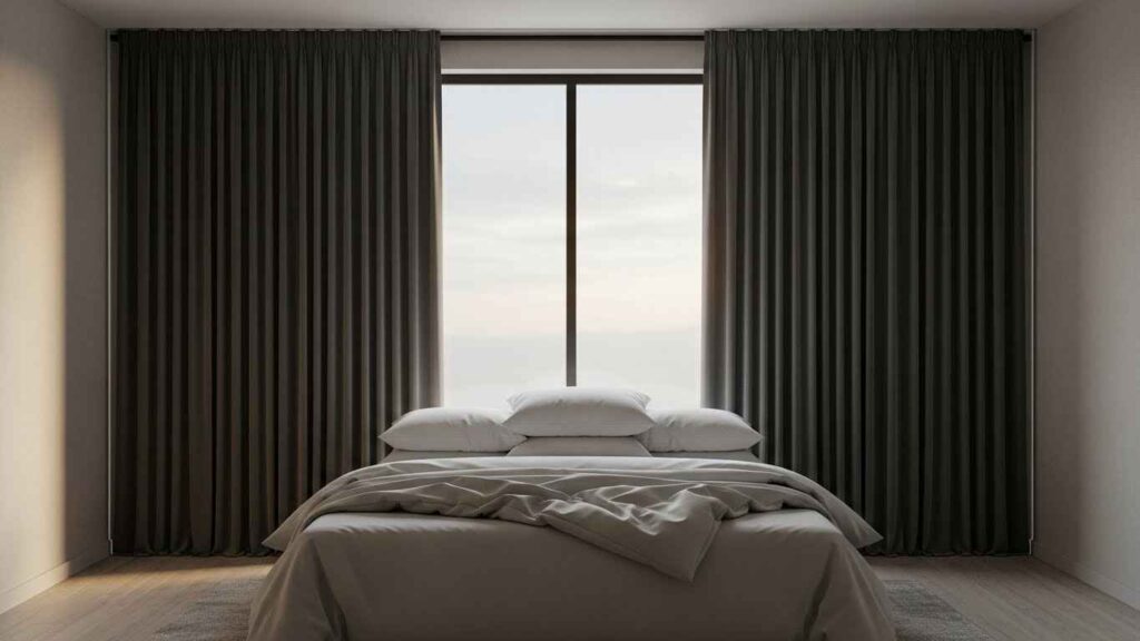 23 Blackout-Curtain Bedroom Decor Ideas That Boost Sleep Quality