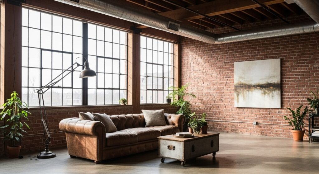 23 Cool Industrial Loft Living Room Designs That Look Urban