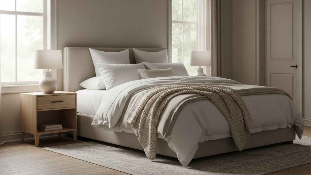 23 Guest Bedroom Ideas with Layered Bedding That Invite Snuggles