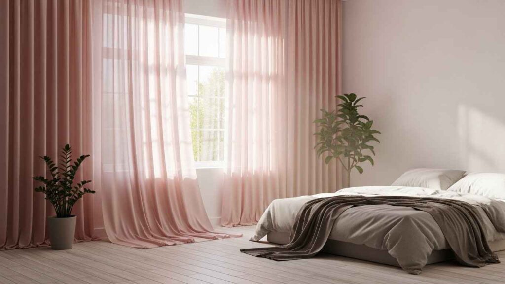 23 Soft Blush Pink Bedroom Curtains That Feel Feminine & Fresh