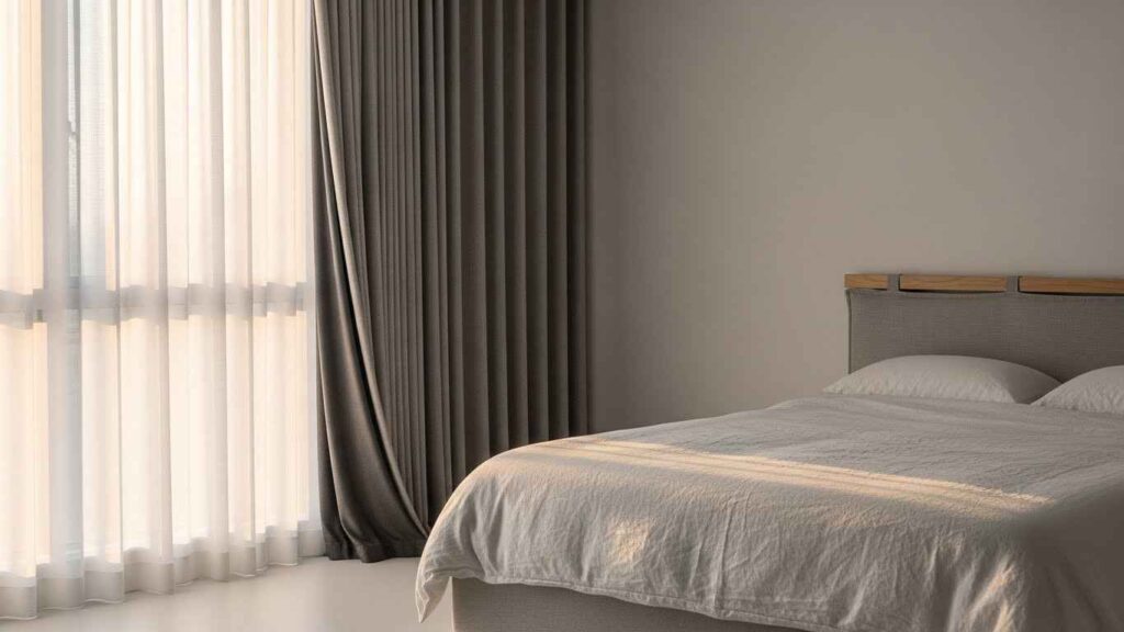 24 Dual-Layer Blackout + Sheer Bedroom Curtains That Give Versatility