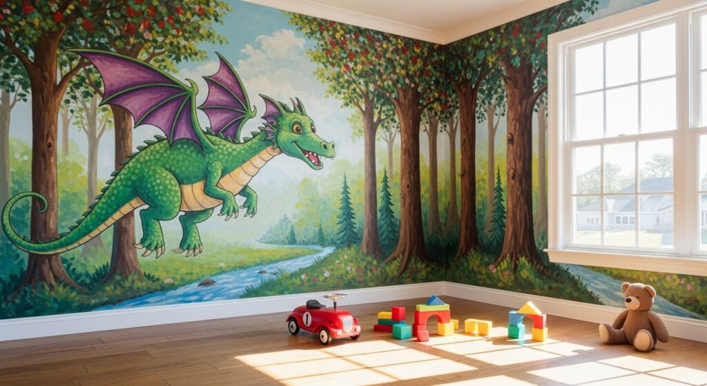25 Kids Playroom Mural Ideas That Feel Fun