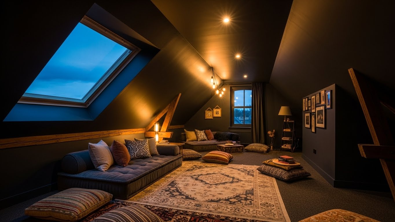 25 Moody Attic Lounge Ideas That Use Space Well