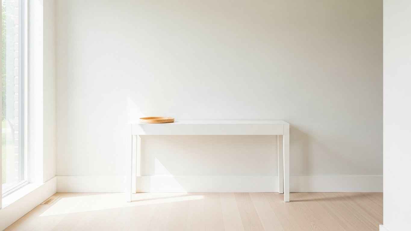 A Clean Slate with a Console Table