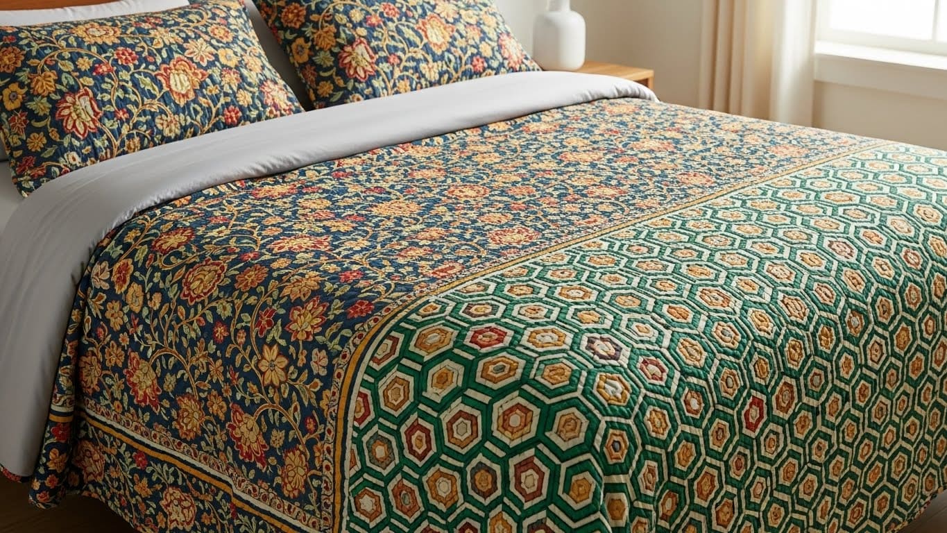 A Pop of Pattern with a Statement Quilt