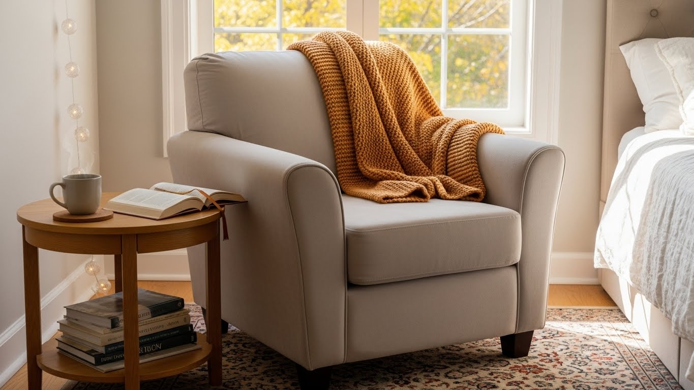 A Seasonal Reading Nook Corner