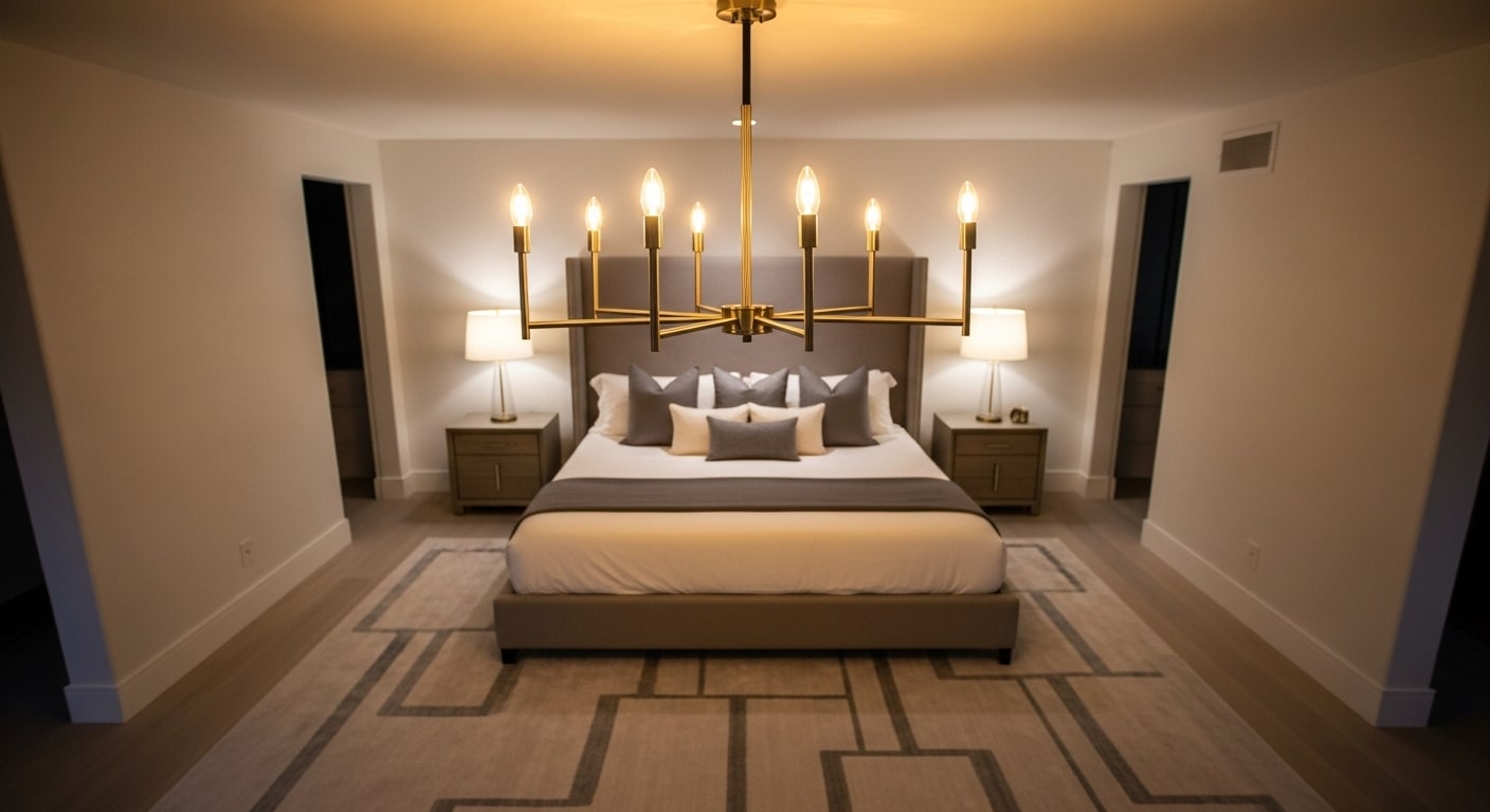 A Statement Chandelier for Elegant Warmth