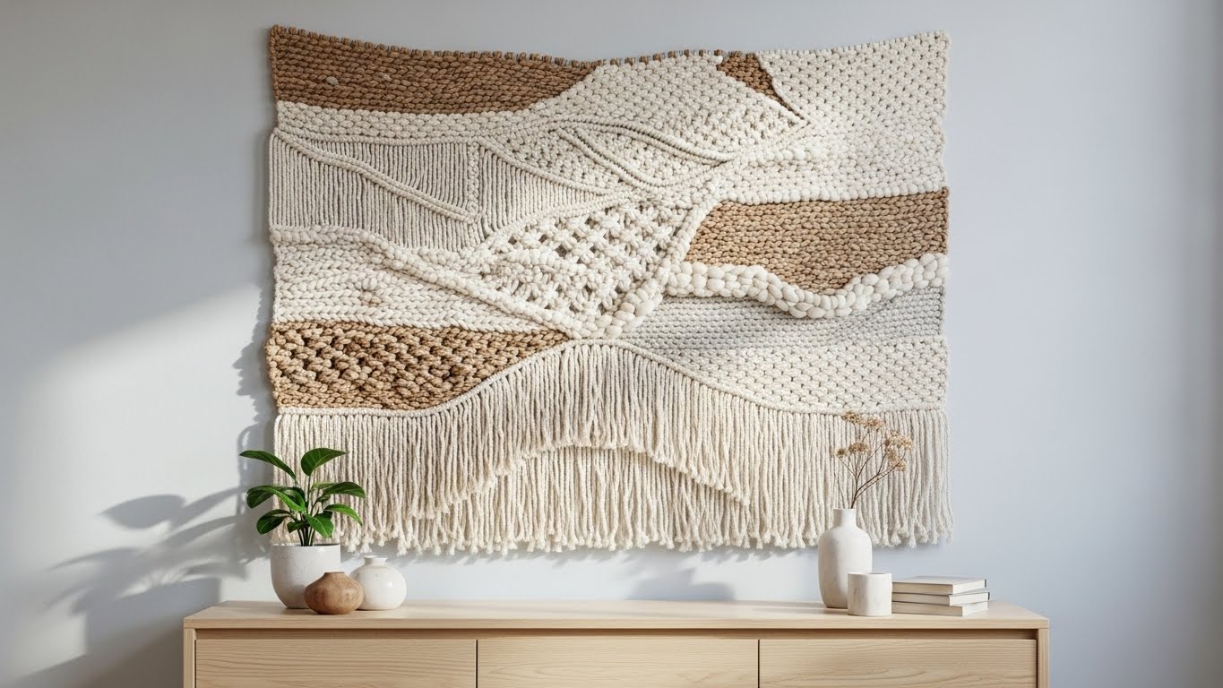 A Woven Wall Hanging as a Focal Point