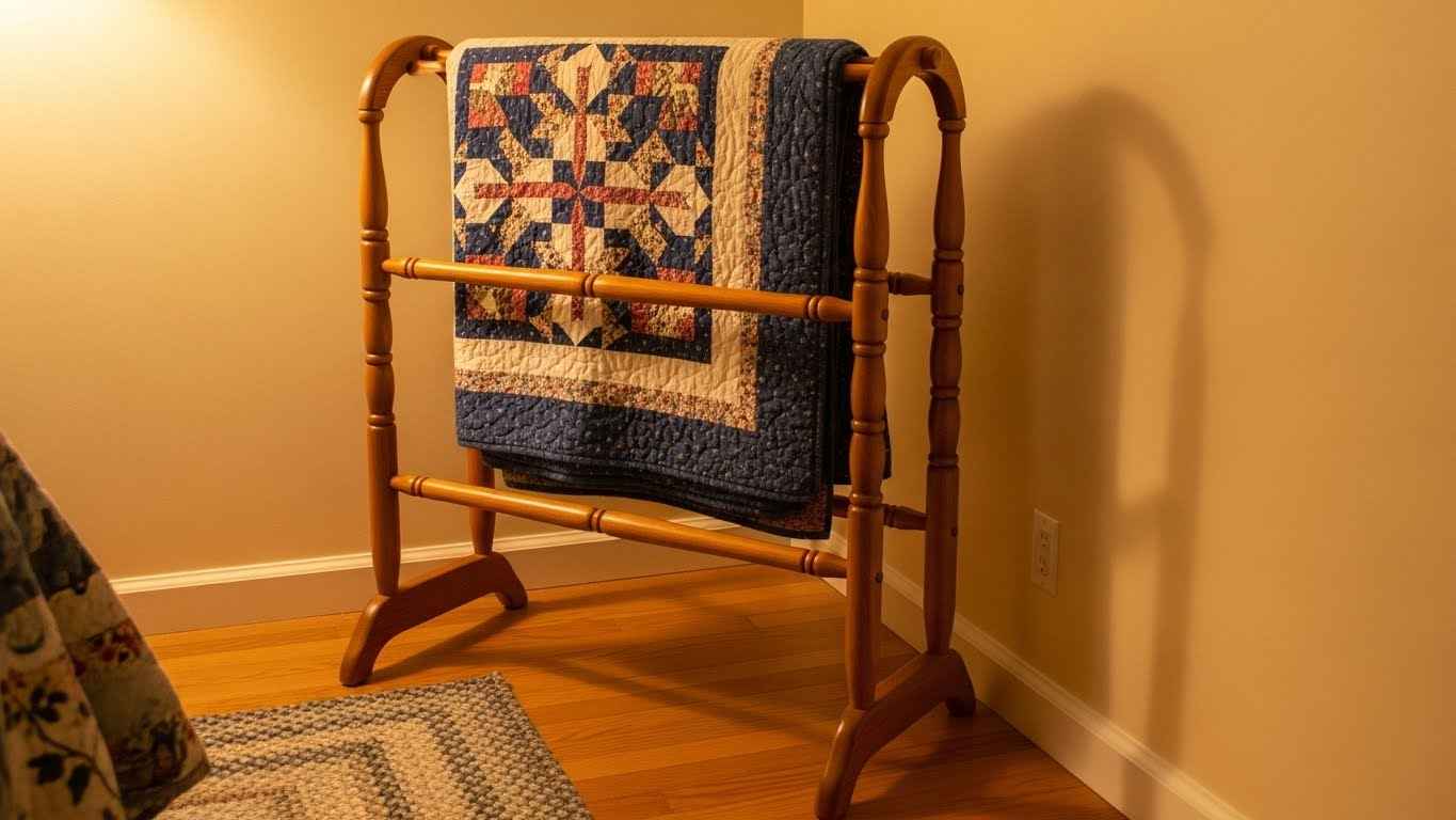 Add Charm with a Quilt Rack
