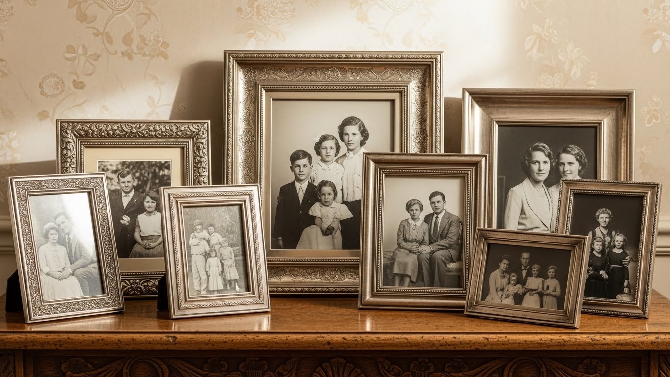 Antique Silver Picture Frames