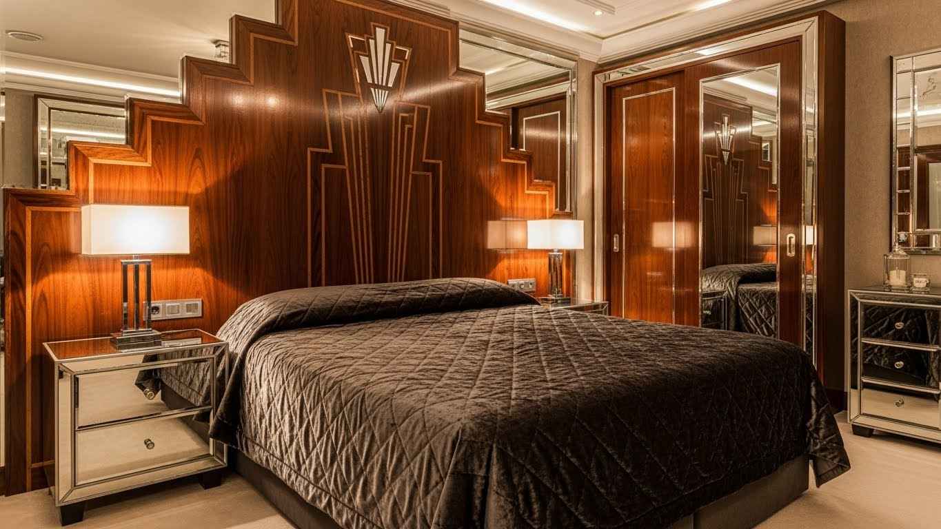 Art Deco Glamour with Rich Paneling