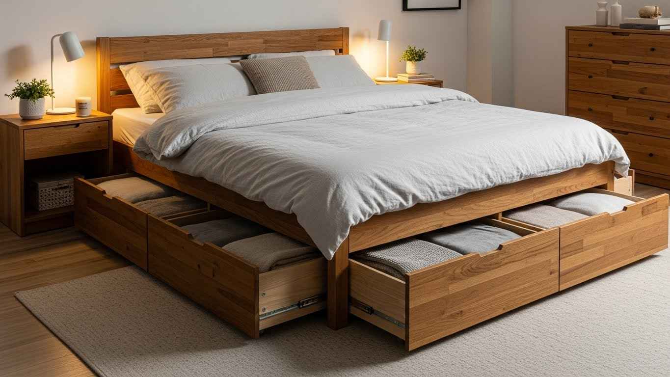 Beds with Built-In Storage Drawers