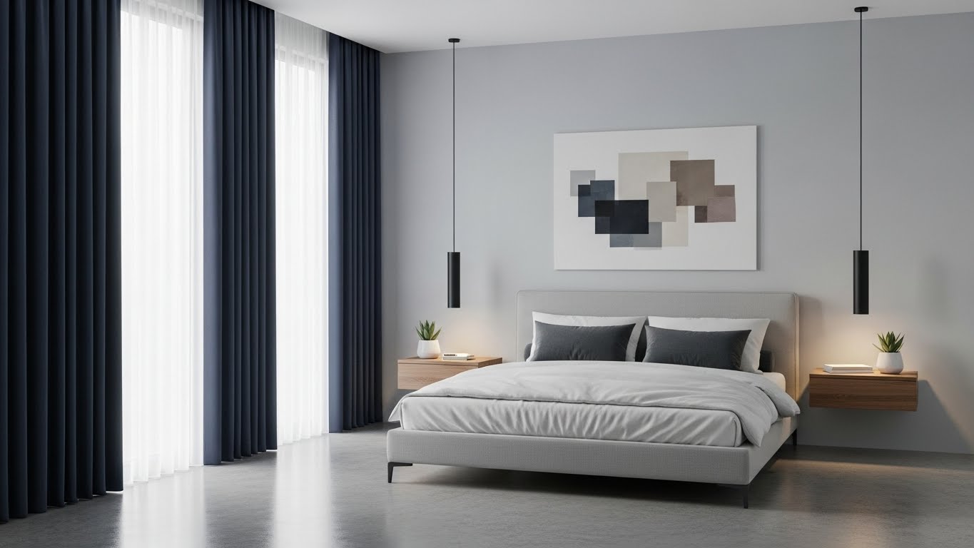 Blackout Curtains for a Modern Bedroom