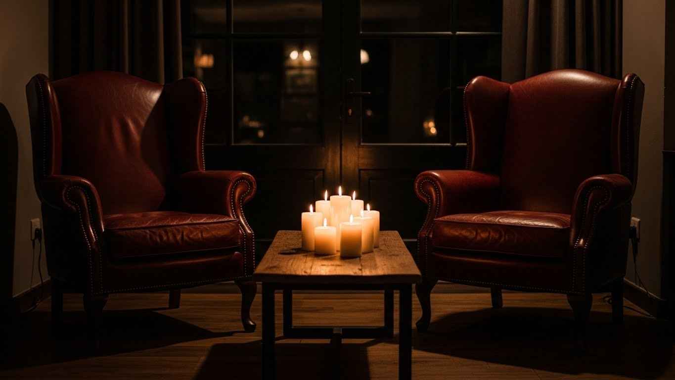 Candlelight and Wingback Chairs