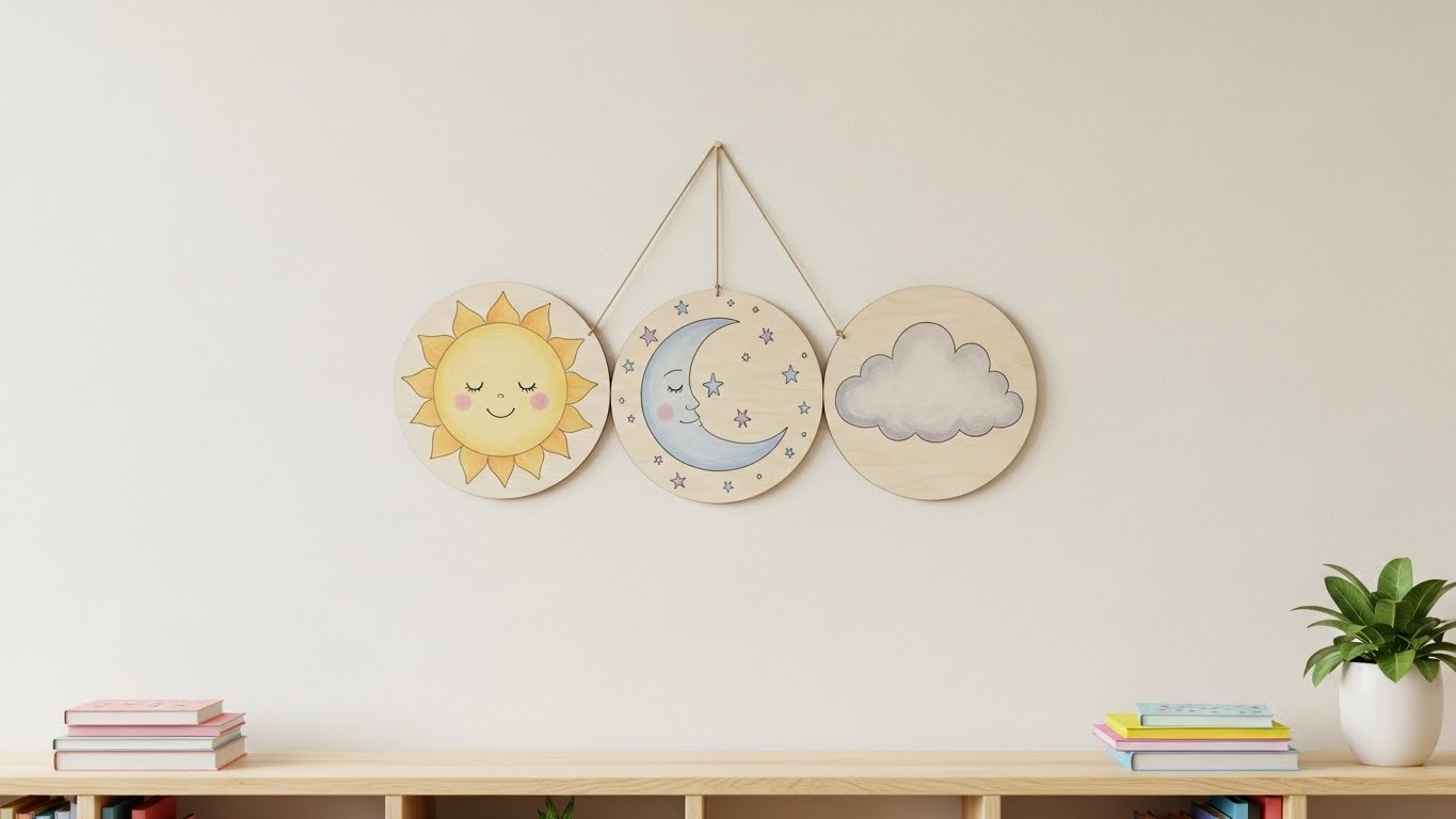 Celestial Sun and Moon Art