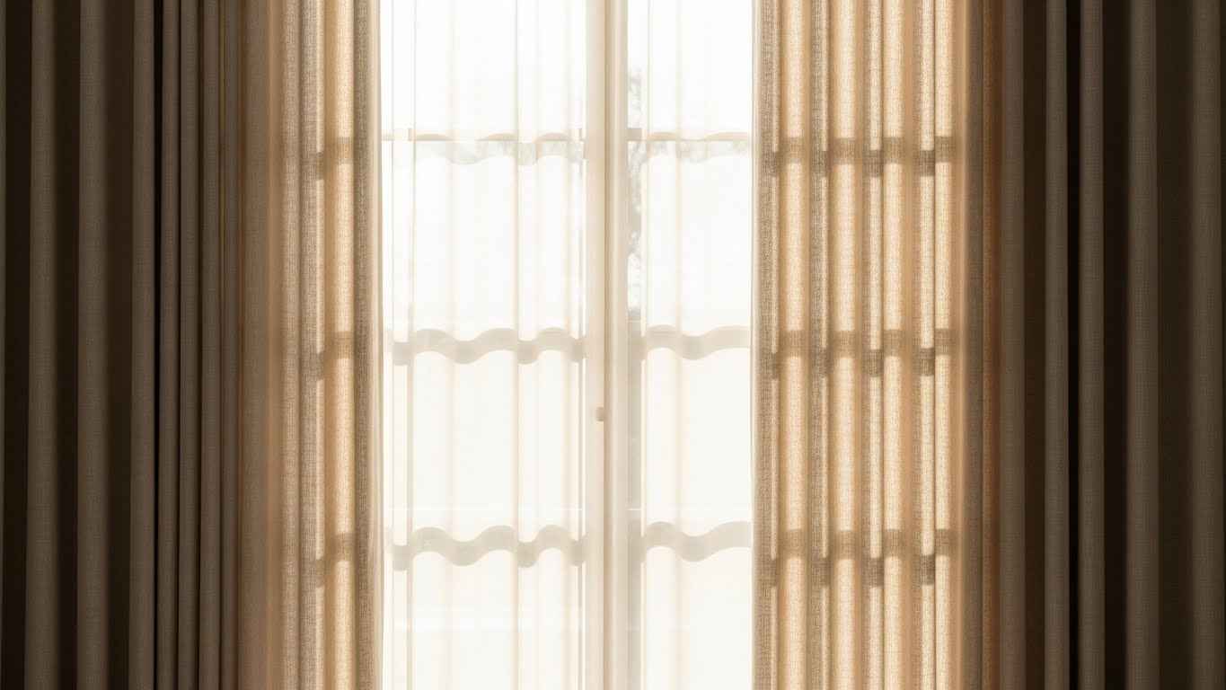 Chenille Curtains for Softened Light