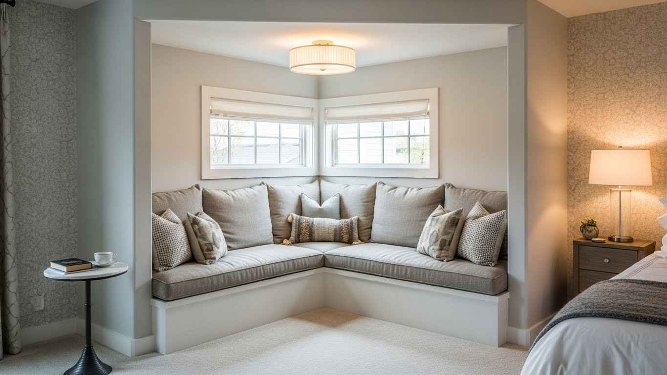 Corner Bench to Maximize Space