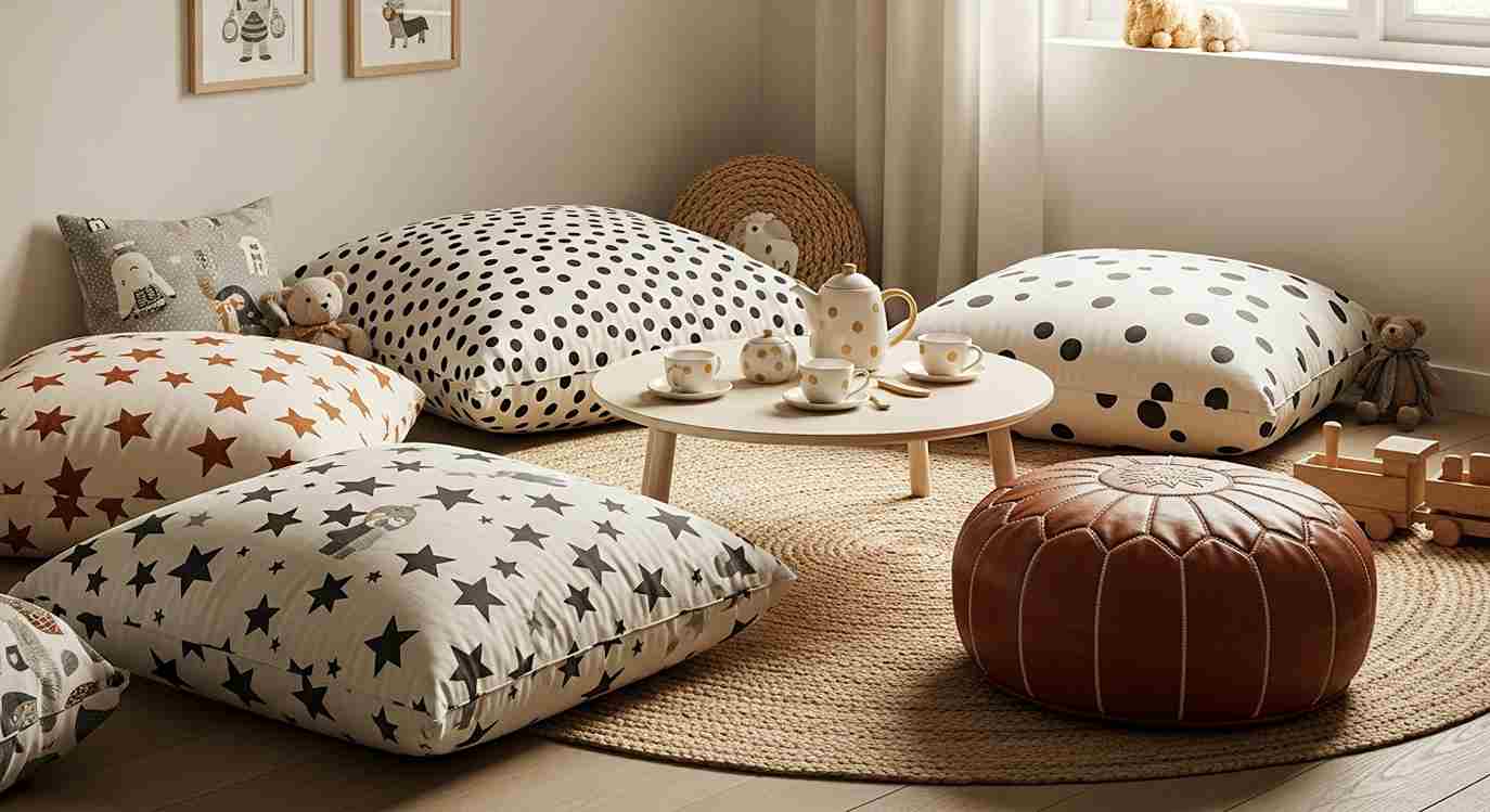 Cozy Floor Cushions & Poufs
