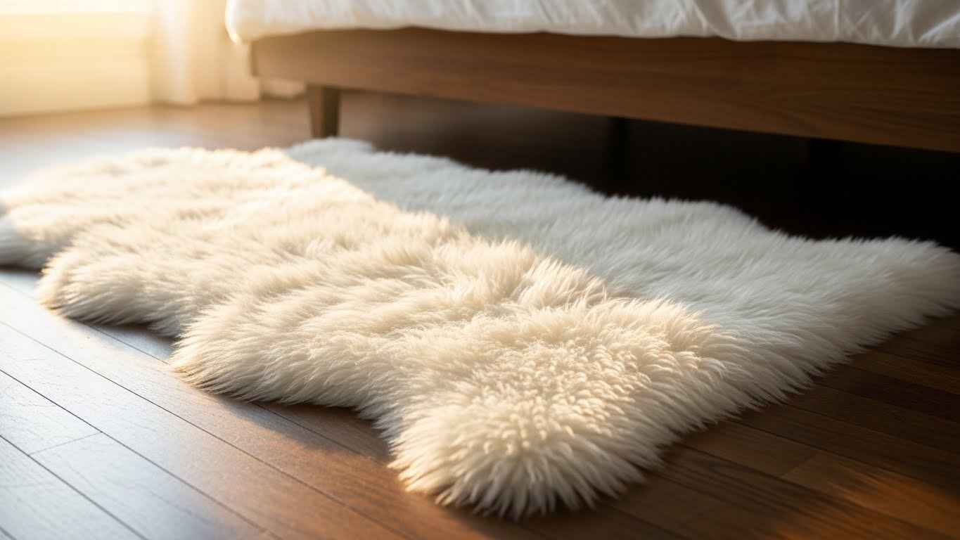 Cozy Sheepskin Rug Spot