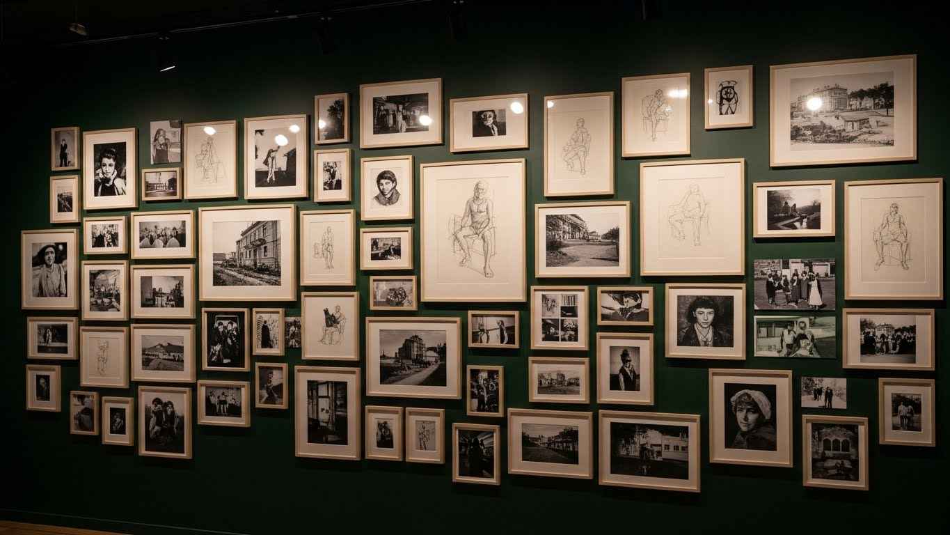 Curated Gallery Walls on Dark Paint