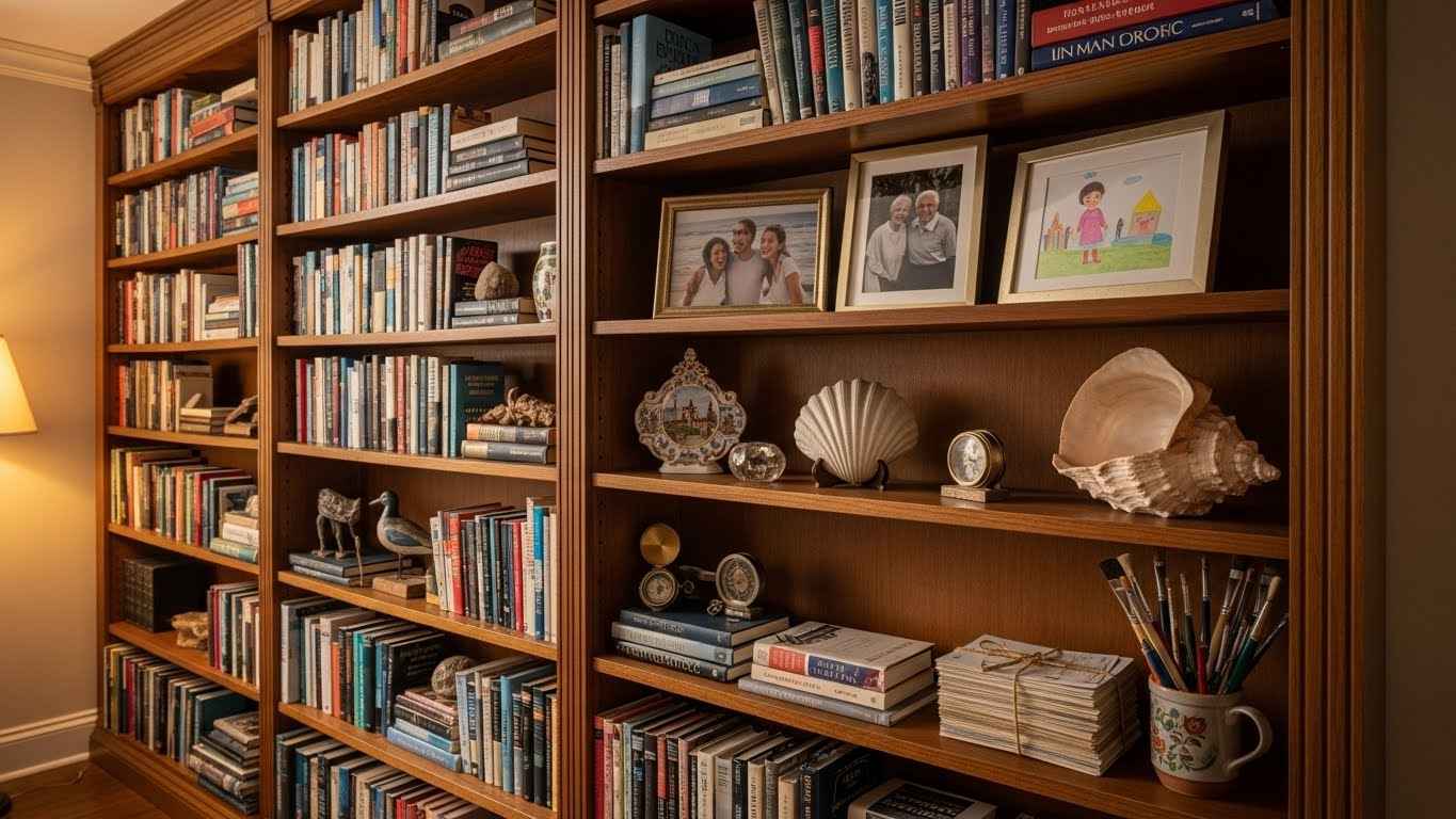 Curated Shelves with Personal Touches